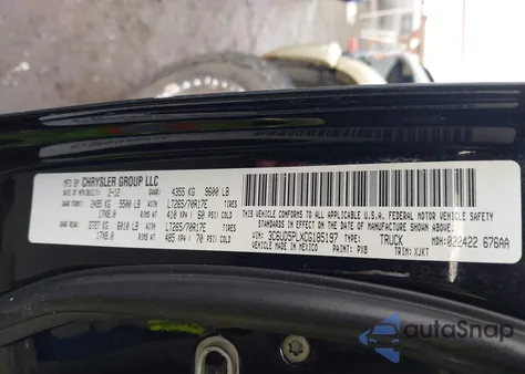 2012 Ram 2500 Laramie Longhorn/Limited Edition z USA, uszkodzony, nr VIN 3C6UD5PLXCG185197